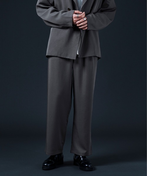 Ellno Loset（エルノロゼット）の「2タックトラウザーズパンツ（スラックス・メンズ・ブラック/チャコールグレー/ブルーグリーン・MEDIUM/LARGE）」の11枚目の写真