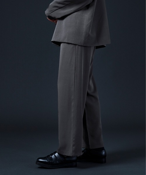 Ellno Loset（エルノロゼット）の「2タックトラウザーズパンツ（スラックス・メンズ・ブラック/チャコールグレー/ブルーグリーン・MEDIUM/LARGE）」の12枚目の写真