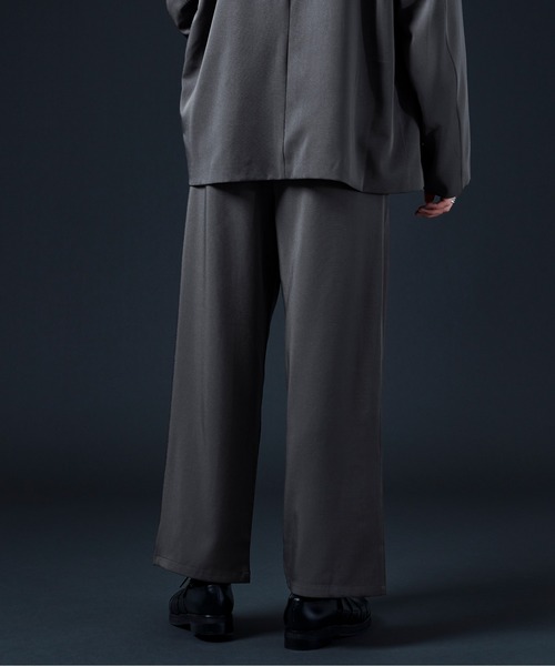 Ellno Loset（エルノロゼット）の「2タックトラウザーズパンツ（スラックス・メンズ・ブラック/チャコールグレー/ブルーグリーン・MEDIUM/LARGE）」の13枚目の写真