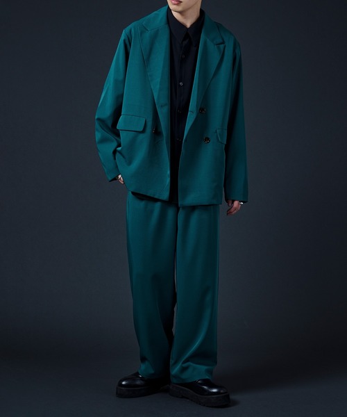 Ellno Loset（エルノロゼット）の「2タックトラウザーズパンツ（スラックス・メンズ・ブラック/チャコールグレー/ブルーグリーン・MEDIUM/LARGE）」の18枚目の写真