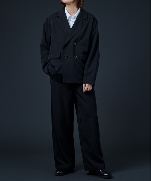 Ellno Loset（エルノロゼット）の「2タックトラウザーズパンツ（スラックス・メンズ・ブラック/チャコールグレー/ブルーグリーン・MEDIUM/LARGE）」の22枚目の写真