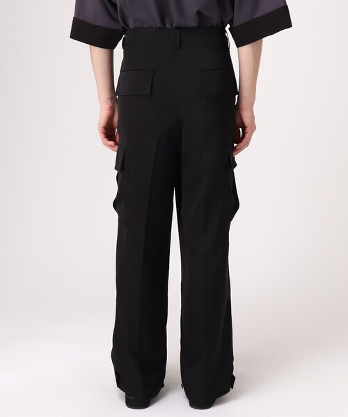 tk.TAKEO KIKUCHI（ティーケータケオキクチ）の「◆サテンワイドストレートカーゴパンツ（その他パンツ・メンズ・ブラック/ベージュ・02/03）」の13枚目の写真