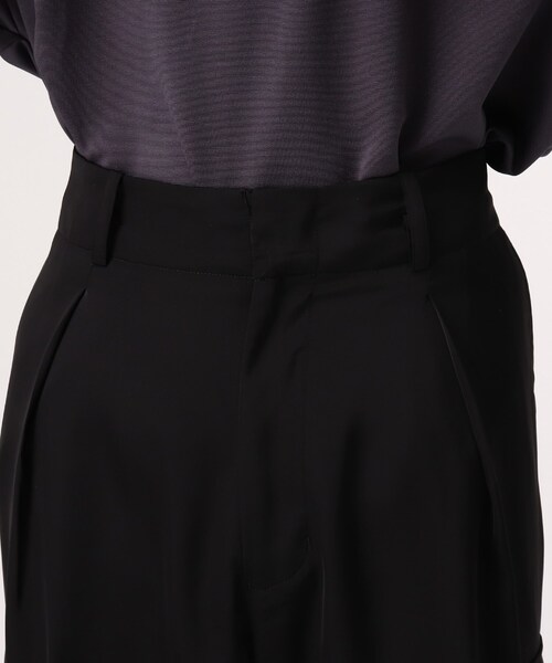 tk.TAKEO KIKUCHI（ティーケータケオキクチ）の「◆サテンワイドストレートカーゴパンツ（その他パンツ・メンズ・ブラック/ベージュ・02/03）」の6枚目の写真