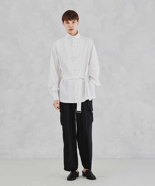 tk.TAKEO KIKUCHI（ティーケータケオキクチ）の「◆サテンワイドストレートカーゴパンツ（その他パンツ・メンズ・ブラック/ベージュ・02/03）」の18枚目の写真