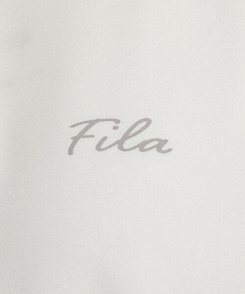 FILA(フィラ)の「◆【FILA】コラボ フード付透けブルゾン(ブルゾン・キッズ・オフホワイト/ブラック・14/15 /16)」の5枚目の写真