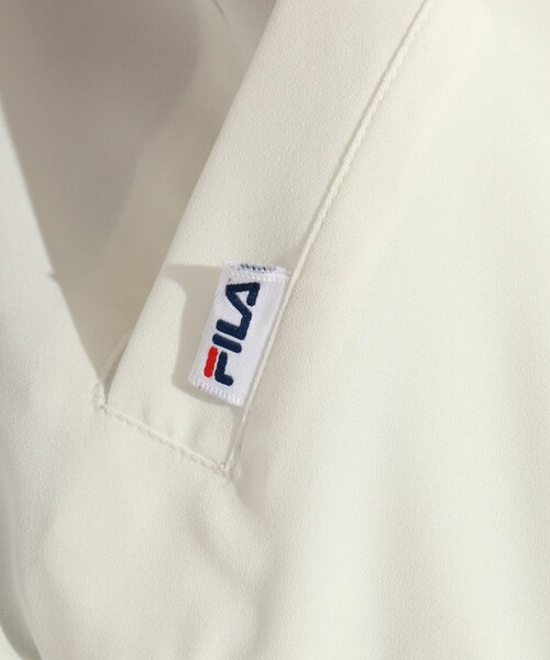 FILA(フィラ)の「◆【FILA】コラボ フード付透けブルゾン(ブルゾン・キッズ・オフホワイト/ブラック・14/15 /16)」の8枚目の写真