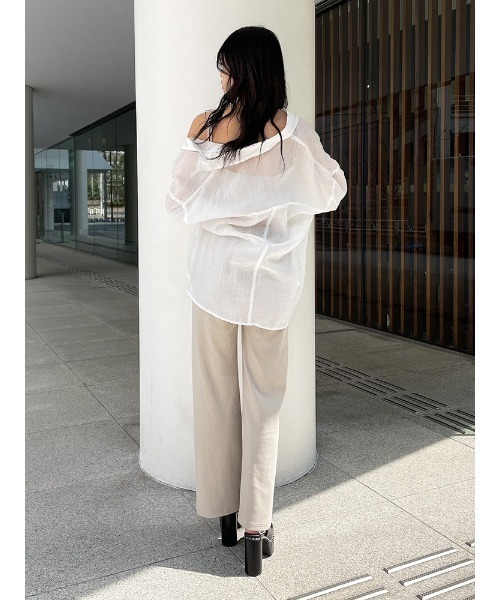 ENVYM（アンビー）の「ナローストラップＡＩＯ（つなぎ/オールインワン・レディース・ブラック/ベージュ/ブラウン・FREE）」の10枚目の写真