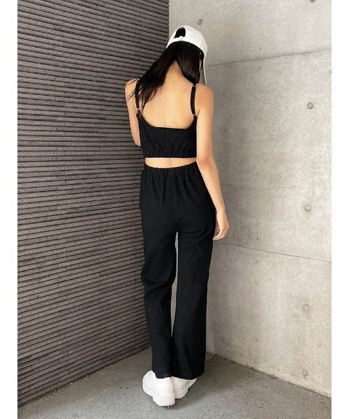 ENVYM（アンビー）の「ナローストラップＡＩＯ（つなぎ/オールインワン・レディース・ブラック/ベージュ/ブラウン・FREE）」の14枚目の写真