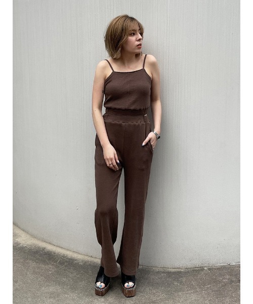 ENVYM（アンビー）の「ナローストラップＡＩＯ（つなぎ/オールインワン・レディース・ブラック/ベージュ/ブラウン・FREE）」の11枚目の写真