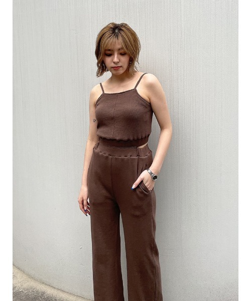 ENVYM（アンビー）の「ナローストラップＡＩＯ（つなぎ/オールインワン・レディース・ブラック/ベージュ/ブラウン・FREE）」の8枚目の写真