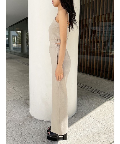 ENVYM（アンビー）の「ナローストラップＡＩＯ（つなぎ/オールインワン・レディース・ブラック/ベージュ/ブラウン・FREE）」の19枚目の写真