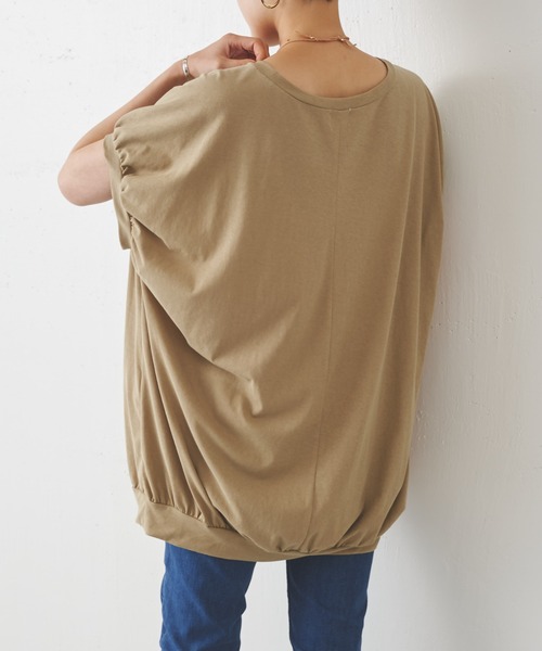 BEARDSLEY（ビアズリー）の「ギャザープルオーバー（Tシャツ/カットソー・レディース・ベージュ/パープル・FREE）」の8枚目の写真