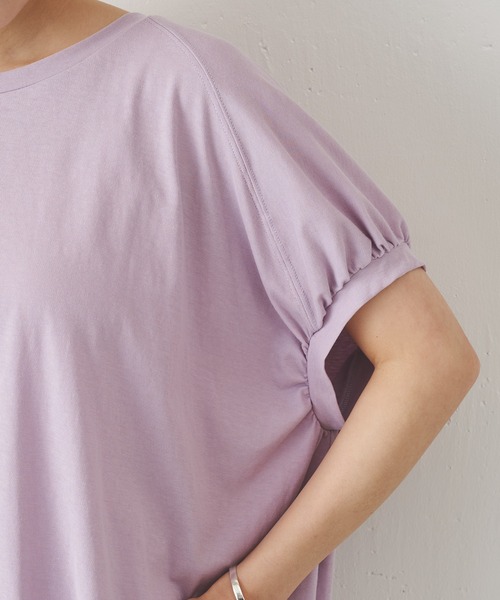 BEARDSLEY（ビアズリー）の「ギャザープルオーバー（Tシャツ/カットソー・レディース・ベージュ/パープル・FREE）」の12枚目の写真