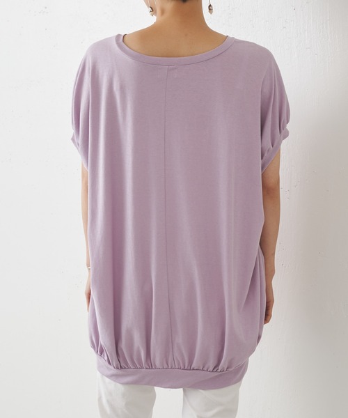 BEARDSLEY（ビアズリー）の「ギャザープルオーバー（Tシャツ/カットソー・レディース・ベージュ/パープル・FREE）」の21枚目の写真