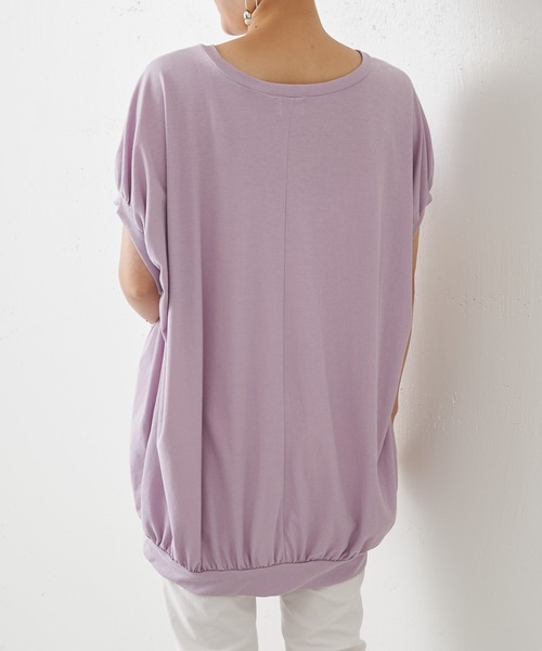 BEARDSLEY（ビアズリー）の「ギャザープルオーバー（Tシャツ/カットソー・レディース・ベージュ/パープル・FREE）」の20枚目の写真