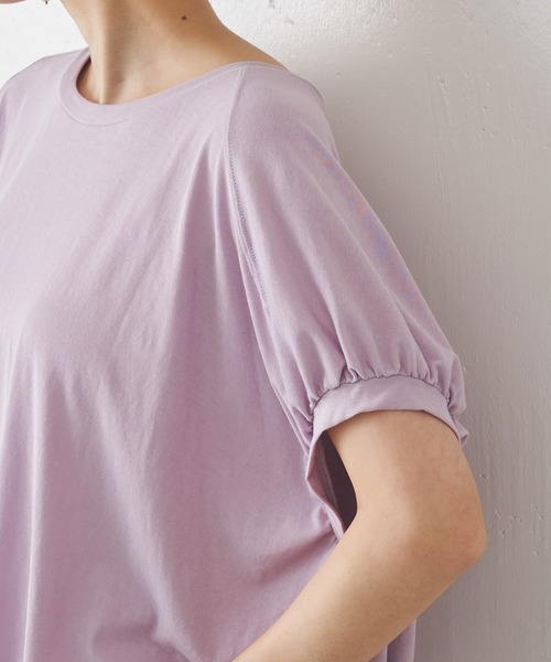 BEARDSLEY（ビアズリー）の「ギャザープルオーバー（Tシャツ/カットソー・レディース・ベージュ/パープル・FREE）」の16枚目の写真