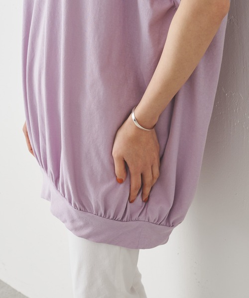BEARDSLEY（ビアズリー）の「ギャザープルオーバー（Tシャツ/カットソー・レディース・ベージュ/パープル・FREE）」の15枚目の写真