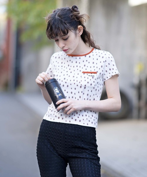 X-girl（エックスガール）の「X-girl × KLEAN KANTEEN FACE/エックスガール×クリーンカンティーン　インストレート/コラボボトル/12oz(355ml)/カフェキャップ（グラス/マグカップ/タンブラー・レディース・ブラック/パープル/イエロー・ONE SIZE）」の6枚目の写真