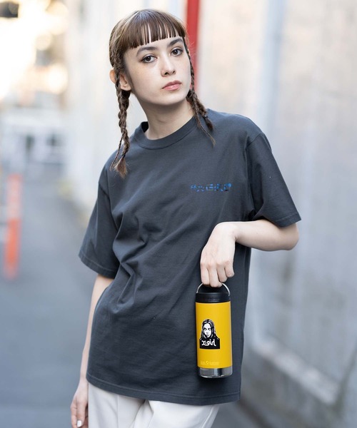 X-girl（エックスガール）の「X-girl × KLEAN KANTEEN FACE/エックスガール×クリーンカンティーン　インストレート/コラボボトル/12oz(355ml)/カフェキャップ（グラス/マグカップ/タンブラー・レディース・ブラック/パープル/イエロー・ONE SIZE）」の7枚目の写真