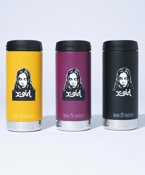 X-girl（エックスガール）の「X-girl × KLEAN KANTEEN FACE/エックスガール×クリーンカンティーン　インストレート/コラボボトル/12oz(355ml)/カフェキャップ（グラス/マグカップ/タンブラー・レディース・ブラック/パープル/イエロー・ONE SIZE）」の15枚目の写真