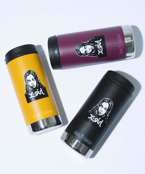 X-girl（エックスガール）の「X-girl × KLEAN KANTEEN FACE/エックスガール×クリーンカンティーン　インストレート/コラボボトル/12oz(355ml)/カフェキャップ（グラス/マグカップ/タンブラー・レディース・ブラック/パープル/イエロー・ONE SIZE）」の17枚目の写真