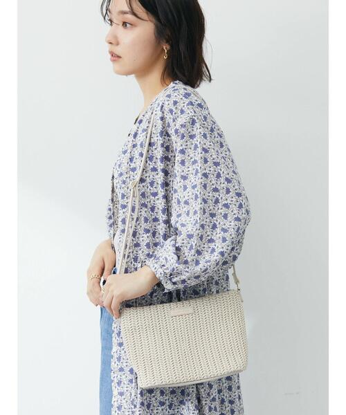 Legato Largo（レガートラルゴ）の「・Legato Largo アミコミショルダー（トートバッグ・レディース・アイボリー/キャメル/ピンクベージュ・FREE）」の4枚目の写真