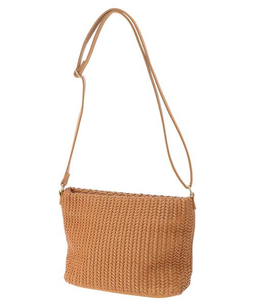 Legato Largo（レガートラルゴ）の「・Legato Largo アミコミショルダー（トートバッグ・レディース・アイボリー/キャメル/ピンクベージュ・FREE）」の14枚目の写真