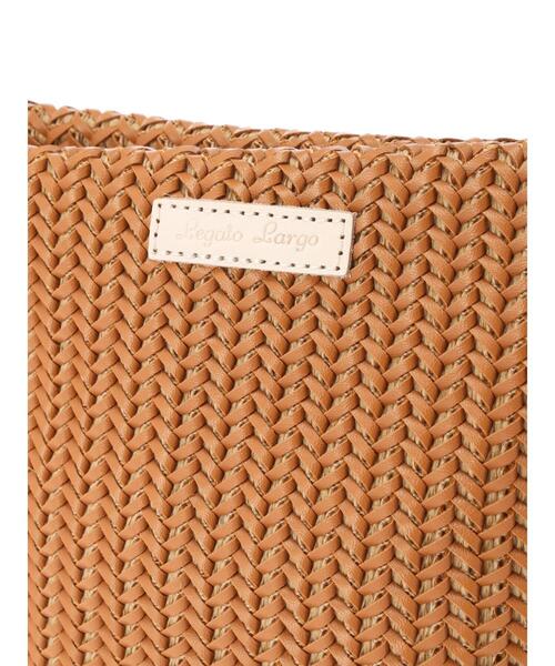 Legato Largo（レガートラルゴ）の「・Legato Largo アミコミショルダー（トートバッグ・レディース・アイボリー/キャメル/ピンクベージュ・FREE）」の17枚目の写真