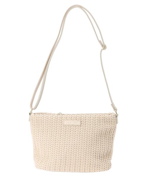 Legato Largo（レガートラルゴ）の「・Legato Largo アミコミショルダー（トートバッグ・レディース・アイボリー/キャメル/ピンクベージュ・FREE）」の21枚目の写真