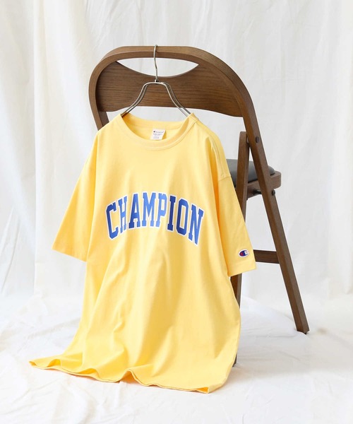 Champion（チャンピオン）の「【Champion】カレッジＴシャツ（Tシャツ/カットソー・メンズ・ネイビー/イエロー/ホワイト・M/XL/L）」の15枚目の写真