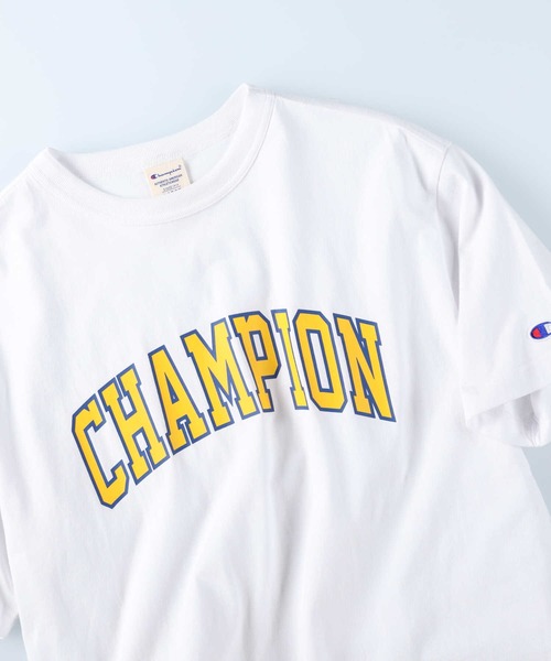Champion（チャンピオン）の「【Champion】カレッジＴシャツ（Tシャツ/カットソー・メンズ・ネイビー/イエロー/ホワイト・M/XL/L）」の12枚目の写真