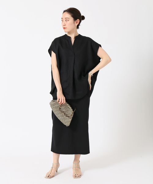 IENA（イエナ）の「《追加》プレミアム天竺タイトスカート（スカート・レディース・ブラック/グリーン・38/36）」の22枚目の写真