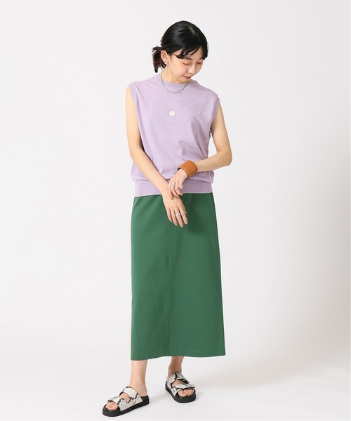 IENA（イエナ）の「《追加》プレミアム天竺タイトスカート（スカート・レディース・ブラック/グリーン・38/36）」の7枚目の写真