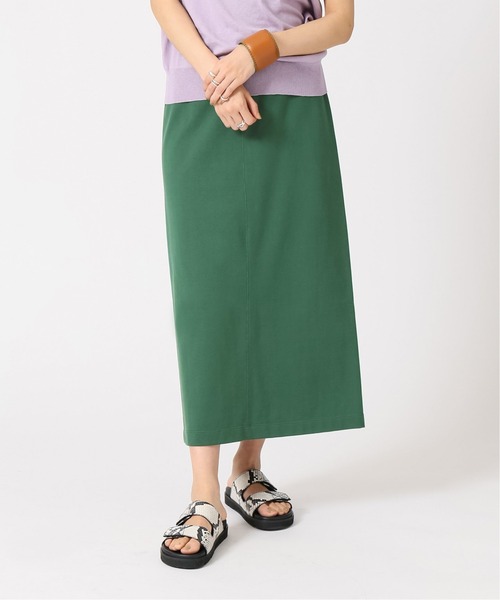 IENA（イエナ）の「《追加》プレミアム天竺タイトスカート（スカート・レディース・ブラック/グリーン・38/36）」の4枚目の写真