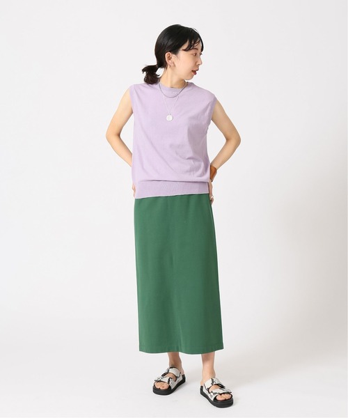 IENA（イエナ）の「《追加》プレミアム天竺タイトスカート（スカート・レディース・ブラック/グリーン・38/36）」の12枚目の写真