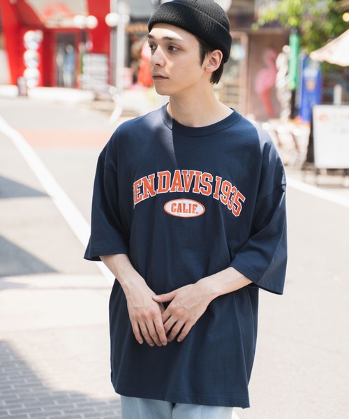 WEGO(ウィゴー)の「∴WEGO/別注ベンデイビスカレッジBIG半袖Tシャツ(Tシャツ/カットソー・メンズ・ネイビー/ダークグリーン/ホワイト系その他/ホワイト・MEDIUM/LARGE)」の21枚目の写真