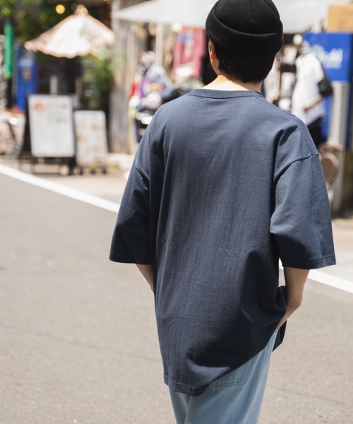 WEGO(ウィゴー)の「∴WEGO/別注ベンデイビスカレッジBIG半袖Tシャツ(Tシャツ/カットソー・メンズ・ネイビー/ダークグリーン/ホワイト系その他/ホワイト・MEDIUM/LARGE)」の22枚目の写真