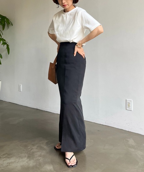 CAPRICIEUX LE'MAGE（カプリシューレマージュ）の「ワークラップ風スカート（スカート・レディース・ブラック/ベージュ・FREE）」の20枚目の写真