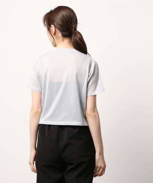 JUGLANS(ユグランス)の「☆ 圧倒的着回し力。ラメTEE 251328(Tシャツ/カットソー・レディース・イエロー/ブラック/シルバー・FREE)」の4枚目の写真
