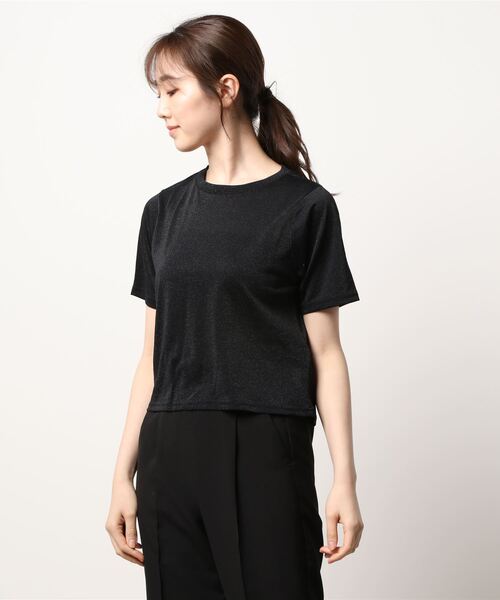 JUGLANS(ユグランス)の「☆ 圧倒的着回し力。ラメTEE 251328(Tシャツ/カットソー・レディース・イエロー/ブラック/シルバー・FREE)」の11枚目の写真