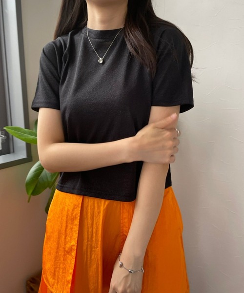 JUGLANS(ユグランス)の「☆ 圧倒的着回し力。ラメTEE 251328(Tシャツ/カットソー・レディース・イエロー/ブラック/シルバー・FREE)」の7枚目の写真