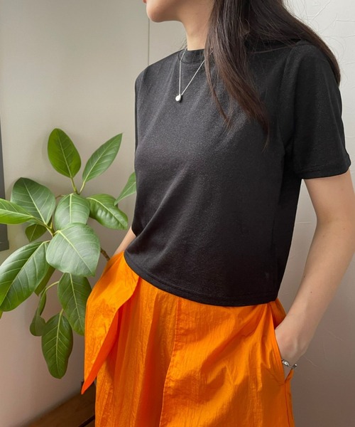 JUGLANS(ユグランス)の「☆ 圧倒的着回し力。ラメTEE 251328(Tシャツ/カットソー・レディース・イエロー/ブラック/シルバー・FREE)」の8枚目の写真