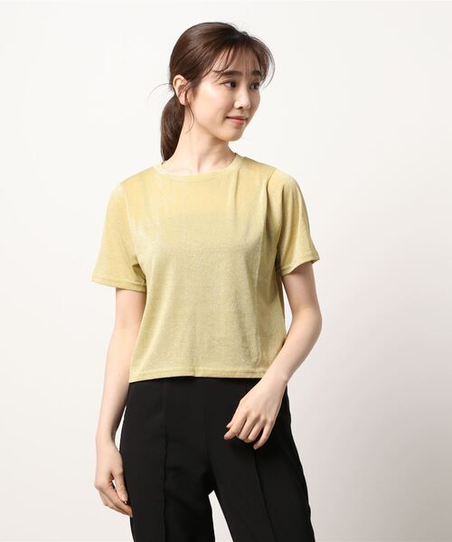 JUGLANS(ユグランス)の「☆ 圧倒的着回し力。ラメTEE 251328(Tシャツ/カットソー・レディース・イエロー/ブラック/シルバー・FREE)」の14枚目の写真