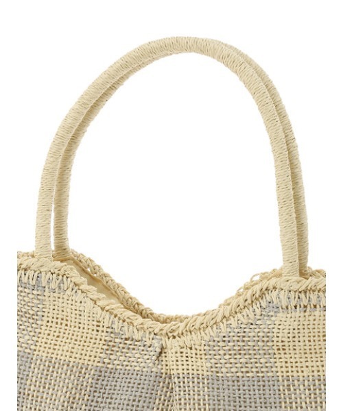 Green　Parks（グリーンパークス）の「・ギンガムチェックペーパーバッグ（トートバッグ・レディース・ブルー/グレー/ピンク・FREE）」の12枚目の写真