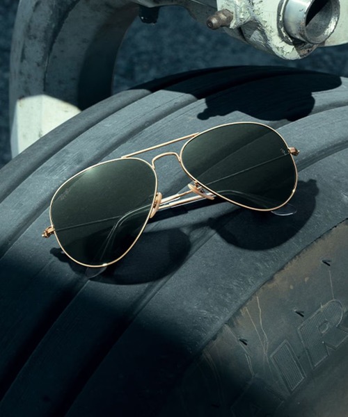 Ray-Ban(レイバン)の「Ray-Ban/レイバン サングラス AVIATOR AVIATION COLLECTION 紫外線対策 UVカット 0RB3025 W3400(サングラス・メンズ・ゴールド系その他・FREE)」の5枚目の写真
