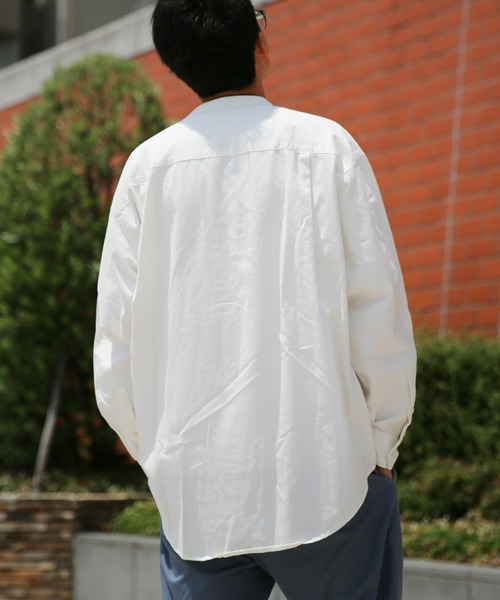 BRICK & SONS(ブリックアンドサンズ)の「リラックス デニムシャツ<ホワイト>(シャツ/ブラウス・メンズ・ホワイト・LL/M/L)」の3枚目の写真