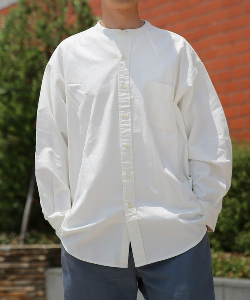 BRICK & SONS(ブリックアンドサンズ)の「リラックス デニムシャツ<ホワイト>(シャツ/ブラウス・メンズ・ホワイト・LL/M/L)」の2枚目の写真