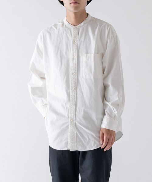 BRICK & SONS(ブリックアンドサンズ)の「リラックス デニムシャツ<ホワイト>(シャツ/ブラウス・メンズ・ホワイト・LL/M/L)」の10枚目の写真