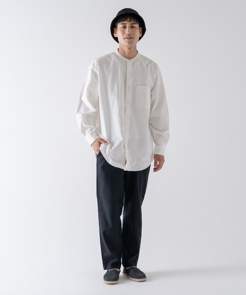 BRICK & SONS(ブリックアンドサンズ)の「リラックス デニムシャツ<ホワイト>(シャツ/ブラウス・メンズ・ホワイト・LL/M/L)」の11枚目の写真