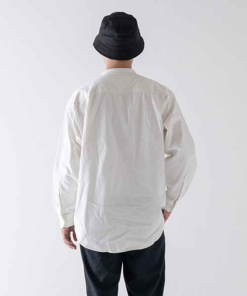 BRICK & SONS(ブリックアンドサンズ)の「リラックス デニムシャツ<ホワイト>(シャツ/ブラウス・メンズ・ホワイト・LL/M/L)」の13枚目の写真